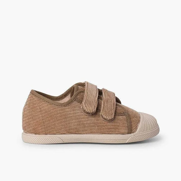 Zapatillas<Pisamonas Zapatillas Pana Puntera Goma Y Doble Cierre