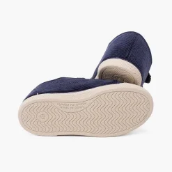 Zapatillas<Pisamonas Zapatillas Pana Puntera Goma Y Doble Cierre