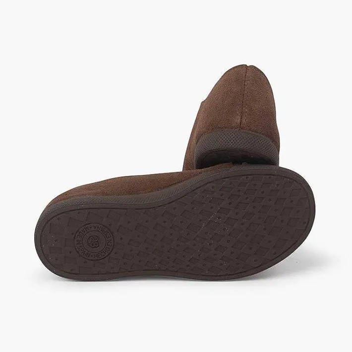 Zapatillas<Pisamonas Zapatillas Serraje Puntera De Goma Y Cordones