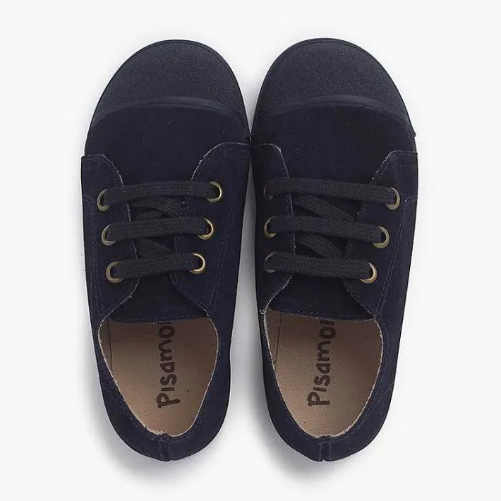 Zapatillas<Pisamonas Zapatillas Serraje Puntera De Goma Y Cordones