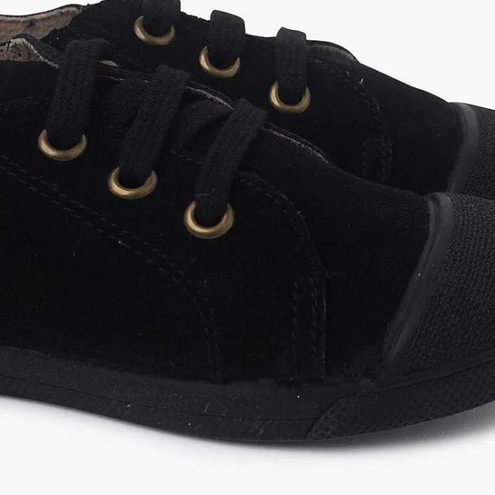 Zapatillas<Pisamonas Zapatillas Serraje Puntera De Goma Y Cordones