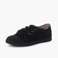 Zapatillas<Pisamonas Zapatillas Serraje Puntera De Goma Y Cordones