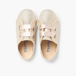 Zapatillas<Pisamonas Zapatillas Tejido Metalizado Lazo Raso