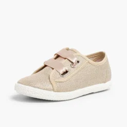 Zapatillas<Pisamonas Zapatillas Tejido Metalizado Lazo Raso