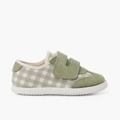 Zapatillas<Pisamonas Zapatillas Vichy Y Serraje Tira Adherente Doble