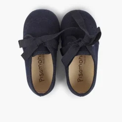 Blucher<Pisamonas Zapatito Niños Tipo Blucher Con Lazo Y Picados