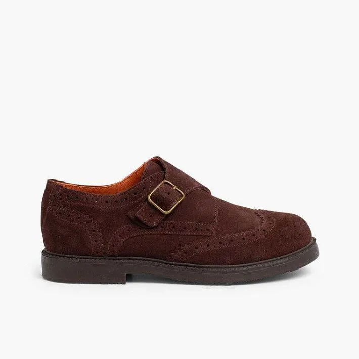 Zapatos Colegiales<Pisamonas Zapato Blucher Serraje Hebilla