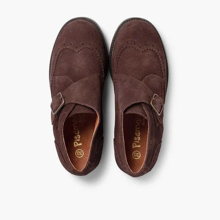 Zapatos Colegiales<Pisamonas Zapato Blucher Serraje Hebilla
