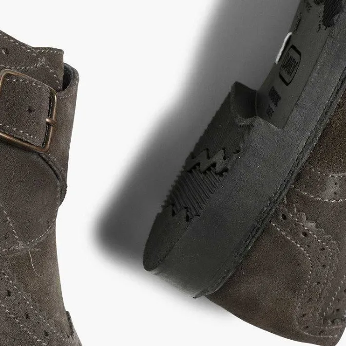Zapatos Colegiales<Pisamonas Zapato Blucher Serraje Hebilla