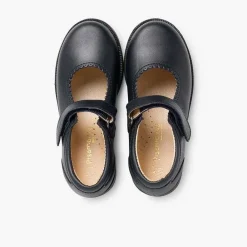 Zapatos Colegiales<Pisamonas Zapato Colegial Merceditas Niña Tira Adherente