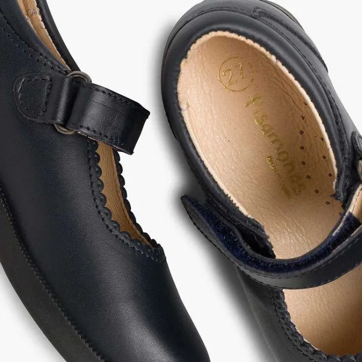 Zapatos Colegiales<Pisamonas Zapato Colegial Merceditas Niña Tira Adherente
