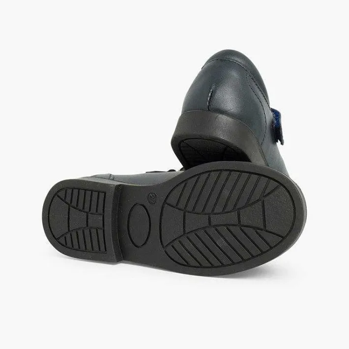 Zapatos Colegiales<Pisamonas Zapato Colegial Merceditas Niña Tira Adherente