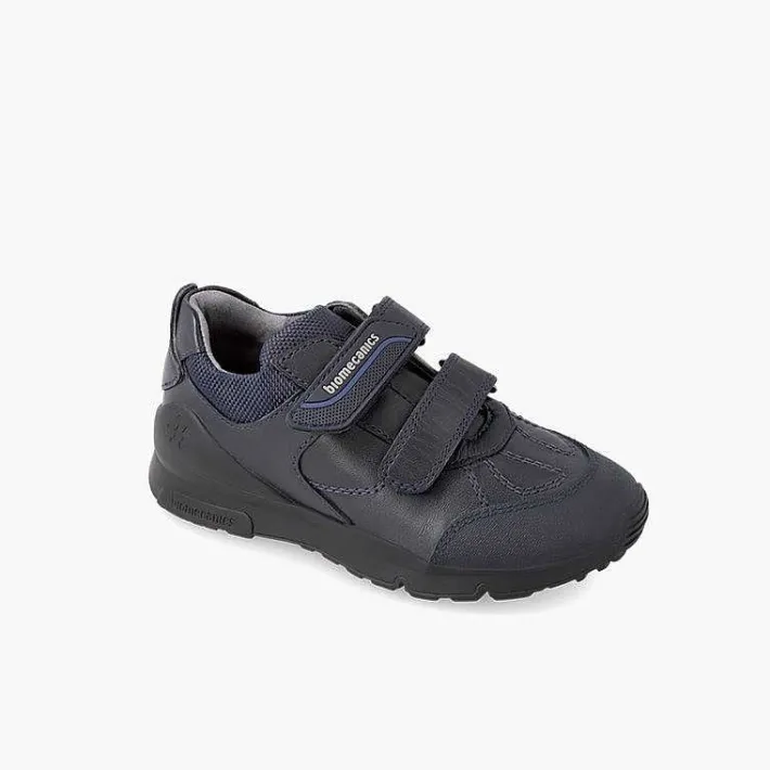 Zapatos Colegiales<Pisamonas Zapato Deportivo Colegial Biomecanics Doble Cierre Adherente Color Azul Marino