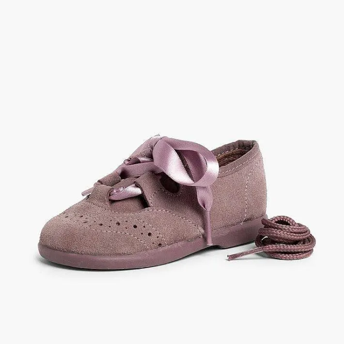 Zapatito Inglés<Pisamonas Zapato Inglés Niños En Serraje
