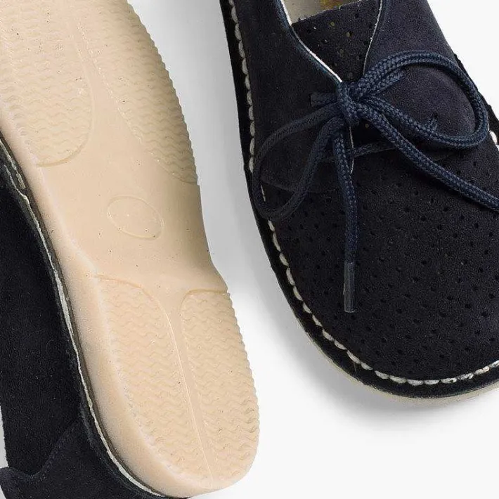 Zapatos Comunión<Pisamonas Zapato Serraje Blucher Con Picado