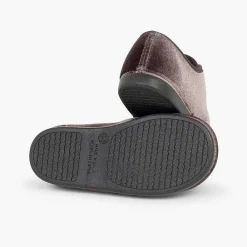 Blucher<Pisamonas Zapato Terciopelo Cordon Faya