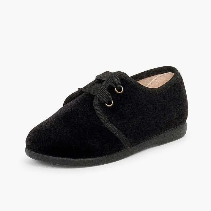 Blucher<Pisamonas Zapato Terciopelo Cordon Faya