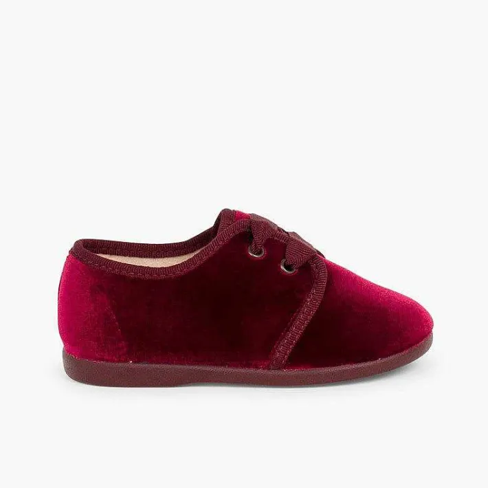 Blucher<Pisamonas Zapato Terciopelo Cordon Faya