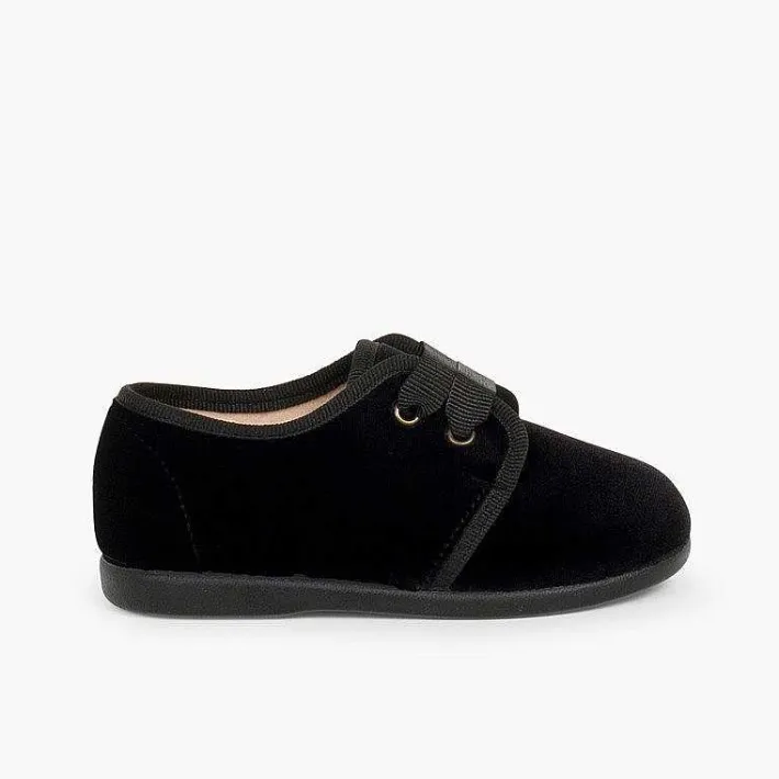 Blucher<Pisamonas Zapato Terciopelo Cordon Faya