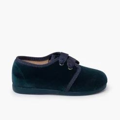 Blucher<Pisamonas Zapato Terciopelo Cordon Faya