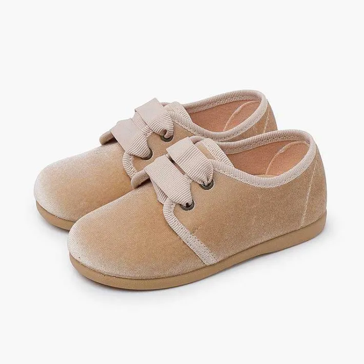 Blucher<Pisamonas Zapato Terciopelo Cordon Faya