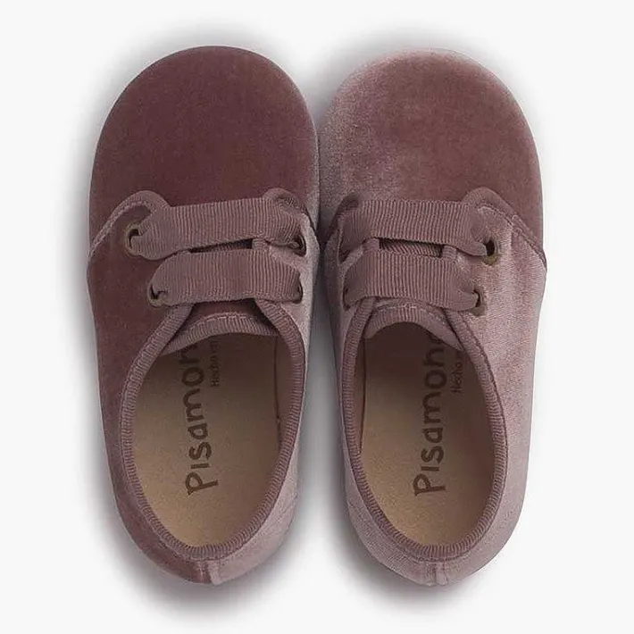 Blucher<Pisamonas Zapato Terciopelo Cordon Faya