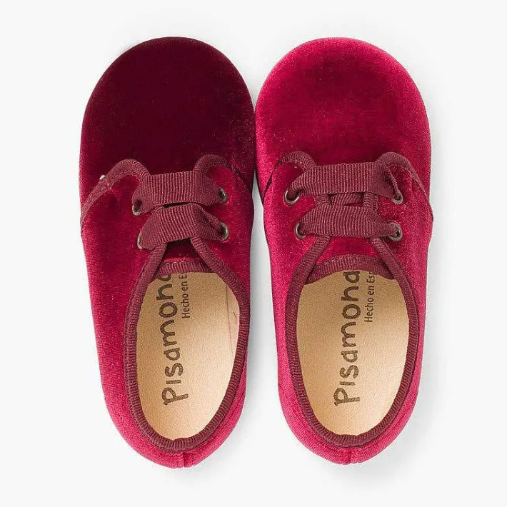 Blucher<Pisamonas Zapato Terciopelo Cordon Faya
