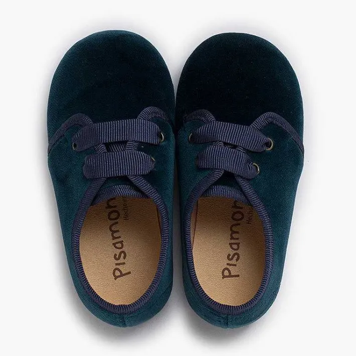 Blucher<Pisamonas Zapato Terciopelo Cordon Faya
