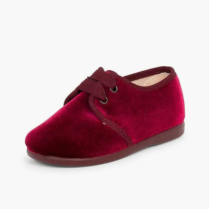Blucher<Pisamonas Zapato Terciopelo Cordon Faya