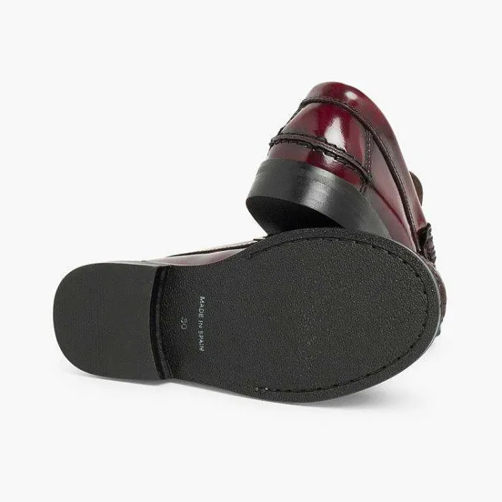 Zapatos Colegiales<Pisamonas Zapatos Castellanos Mocasines De Piel Para Niño