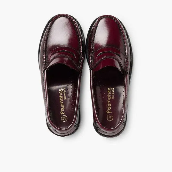 Zapatos Colegiales<Pisamonas Zapatos Castellanos Mocasines De Piel Para Niño