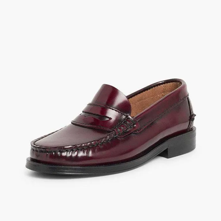 Zapatos Colegiales<Pisamonas Zapatos Castellanos Mocasines De Piel Para Niño