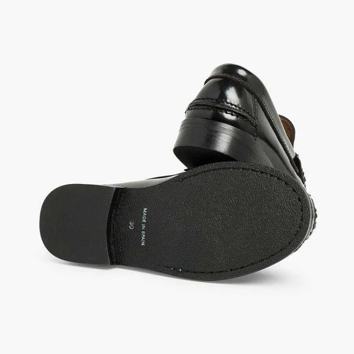 Zapatos Colegiales<Pisamonas Zapatos Castellanos Mocasines De Piel Para Niño