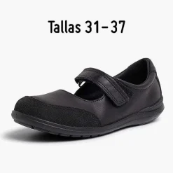 Zapatos Colegiales<Pisamonas Zapatos Colegiales Lavables Niña Merceditas Puntera Reforzada