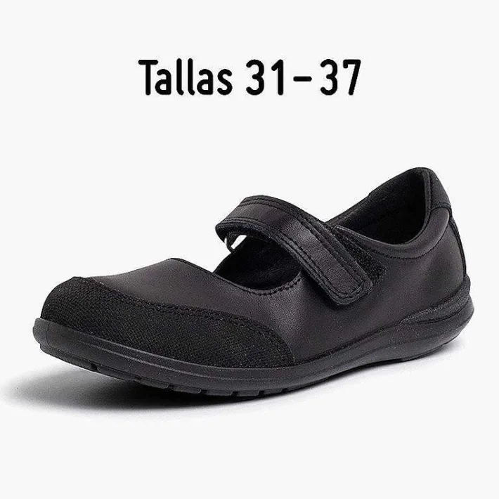 Zapatos Colegiales<Pisamonas Zapatos Colegiales Lavables Niña Merceditas Puntera Reforzada