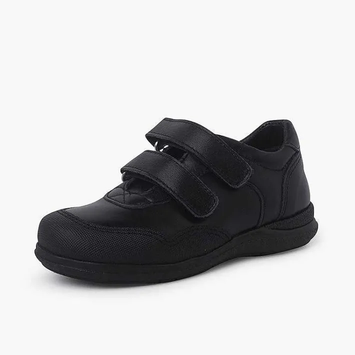 Zapatos Colegiales<Pisamonas Zapatos Colegiales Puntera Reforzada Doble Cierre Color Negro
