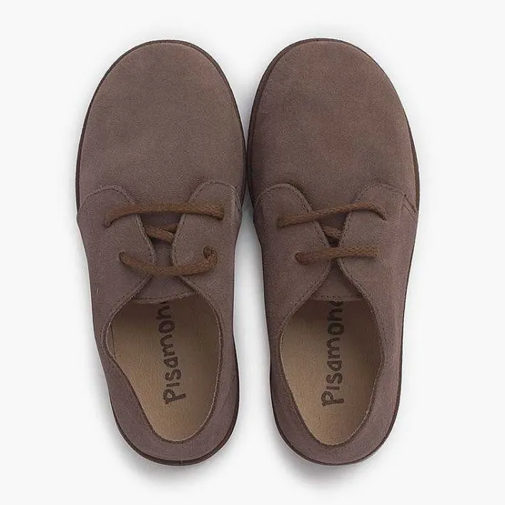 Blucher<Pisamonas Zapatos Cordones Serraje Suela Caramelo