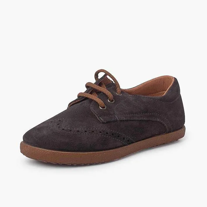 Blucher<Pisamonas Zapatos Oxford Serraje Suela Caramelo