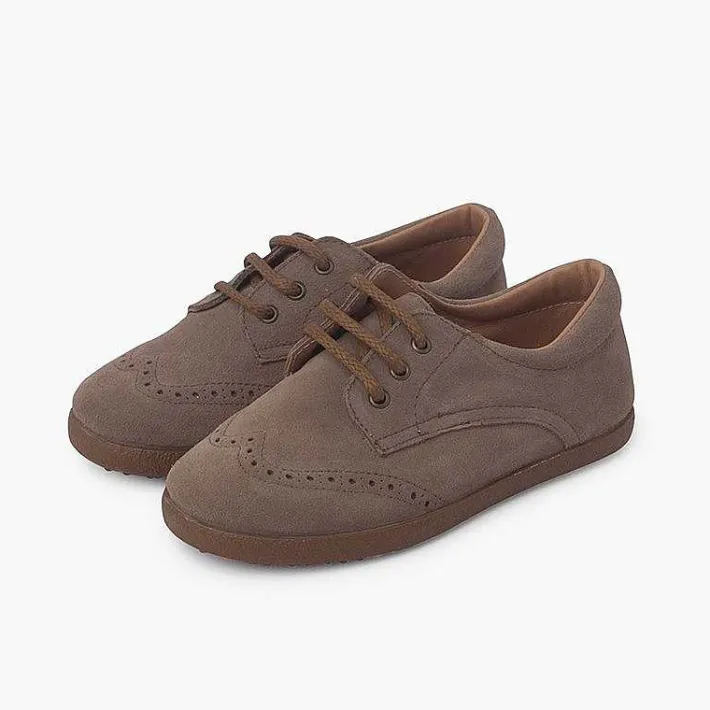 Blucher<Pisamonas Zapatos Oxford Serraje Suela Caramelo